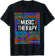 Music Therapy Words Gift Therapist Appreciation Graduation T-Shirt - T-Shirt | Black