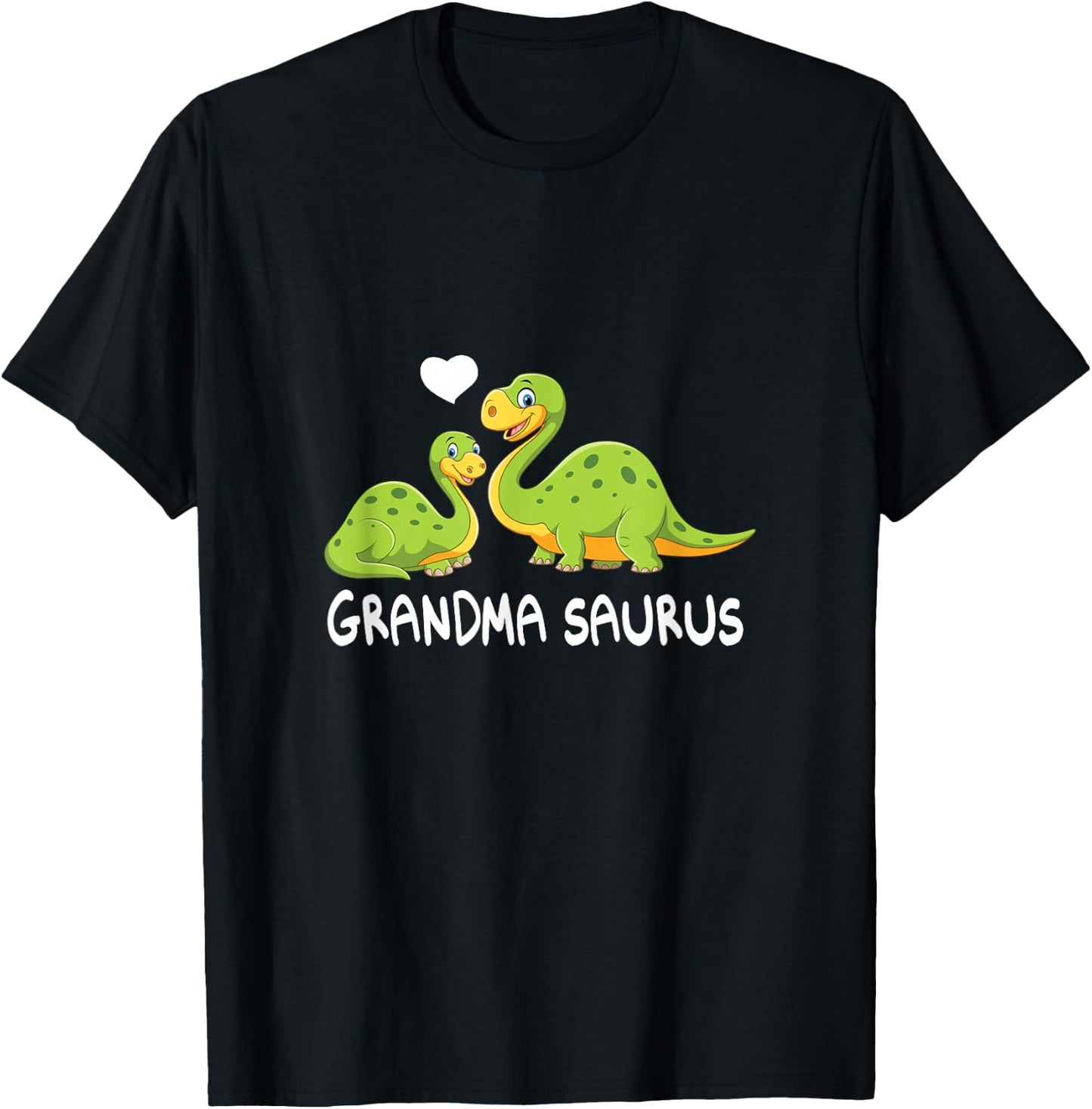 Grandma Saurus Grandmasaurus cute and funny women girls kids T-Shirt - T-Shirt | Black