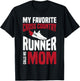 My Favorite Cross Country Runner Calls Me Mom T-Shirt - T-Shirt | Black
