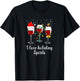 Red Wine Drinking Gift Funny Holiday Christmas Wine Glass T-Shirt - T-Shirt | Black