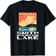 Retro Smith Mountain Lake Virginia WPA Style Vintage T-Shirt - T-Shirt | Black