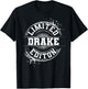 DRAKE Funny Surname Family Tree Birthday Reunion Gift T-Shirt - T-Shirt | Black