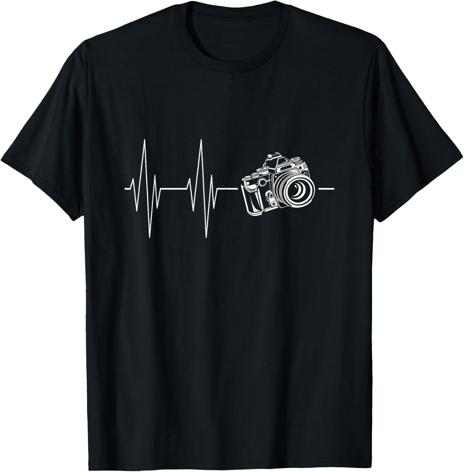 Camera Heartbeat Photography in the DNA T-Shirt - T-Shirt | Black