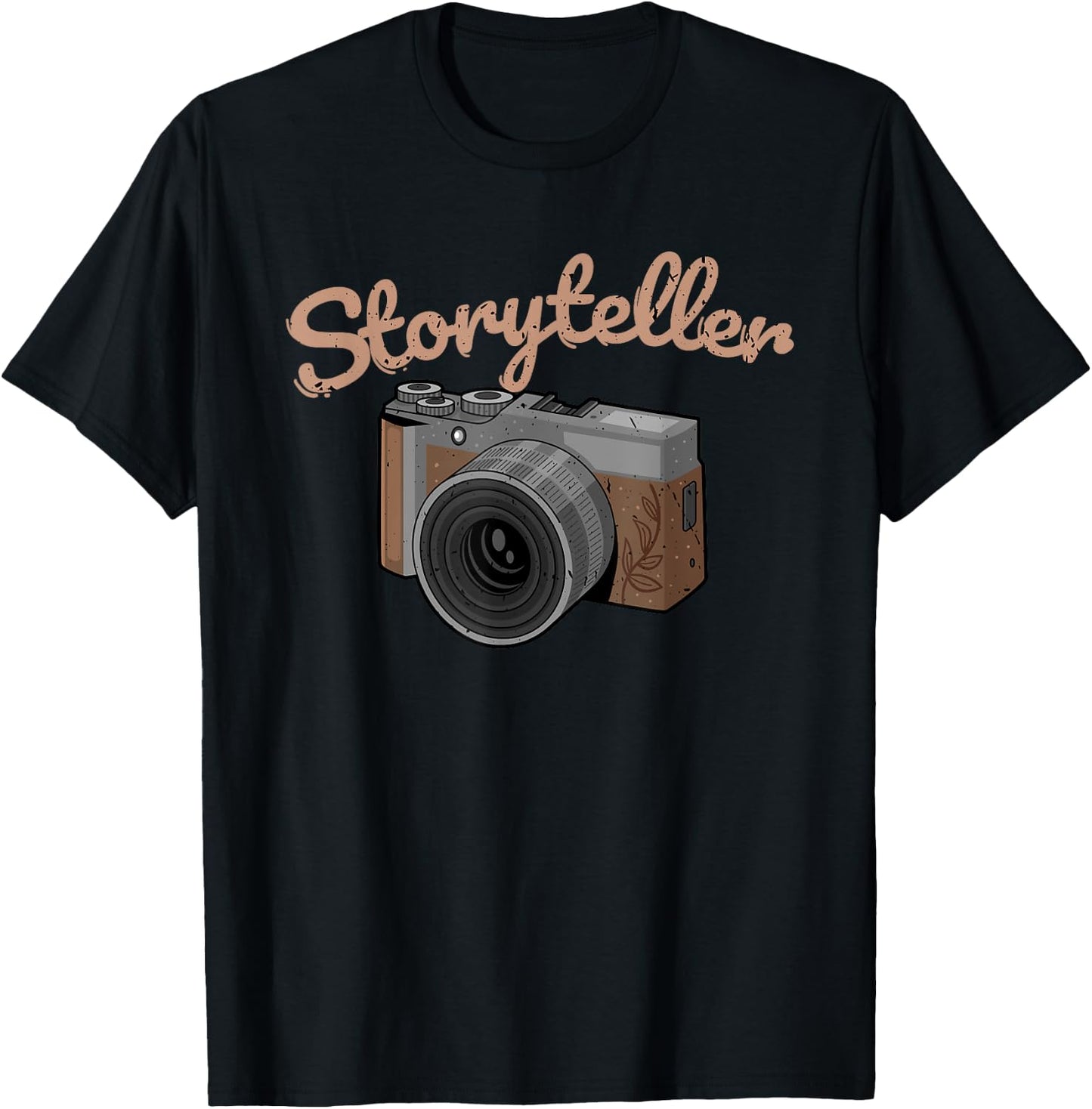 Cool Storyteller Funny Camera Photographer Gift Men Women T-Shirt - T-Shirt | Black