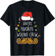 Santa's Favorite Wound Crew Christmas Wound Care Nurse Crew T-Shirt - T-Shirt | Black