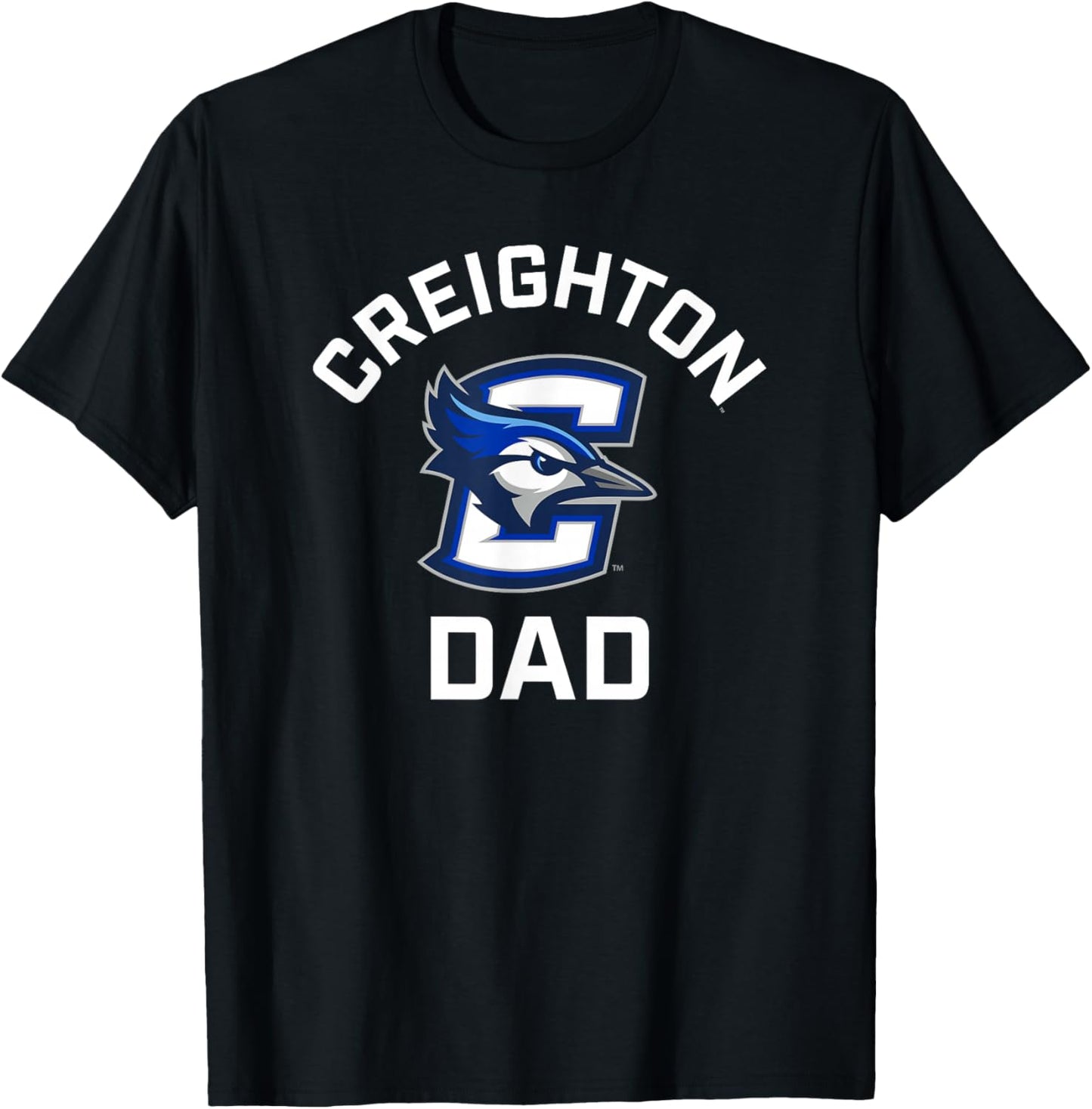 Creighton University Bluejays Arched Dad T-Shirt - T-Shirt | Black