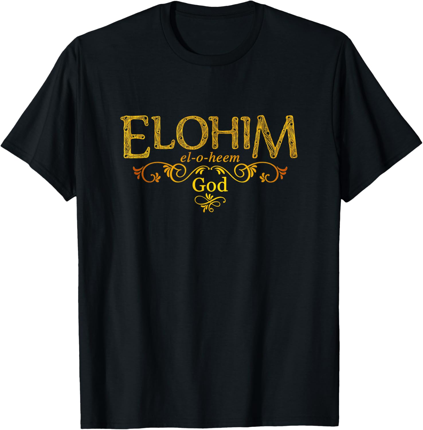 Elohim God T-Shirt - T-Shirt | Black