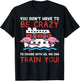You Dont Have To Be Crazy Cruise Flamingo Cruising Trip Gift T-Shirt - T-Shirt | Black