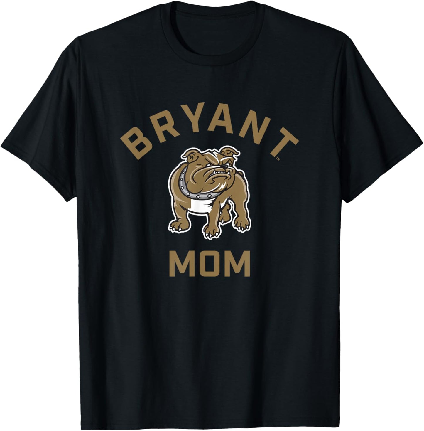 Bryant University Bulldogs Arched Mom T-Shirt - T-Shirt | Black