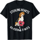 Stealing Hearts Blasting Farts Beagle Valentines Day T-Shirt - T-Shirt | Black