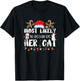 Most Likely To Decorate Her Cat Family Christmas T-Shirt - T-Shirt | Black