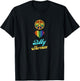 Peace Love Bobby Sherman 60s 70s Groovy Greeting Rainbows T-Shirt - T-Shirt | Black