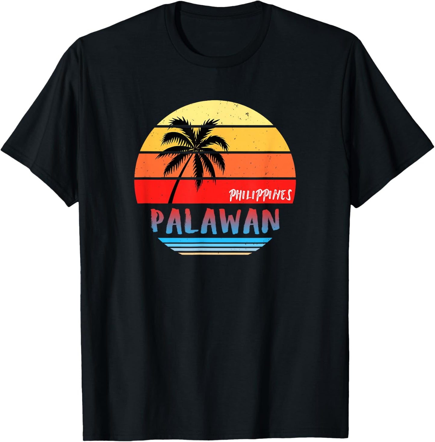 Palawan Shirt Gift Souvenir | Philippines T-Shirt - T-Shirt | Black