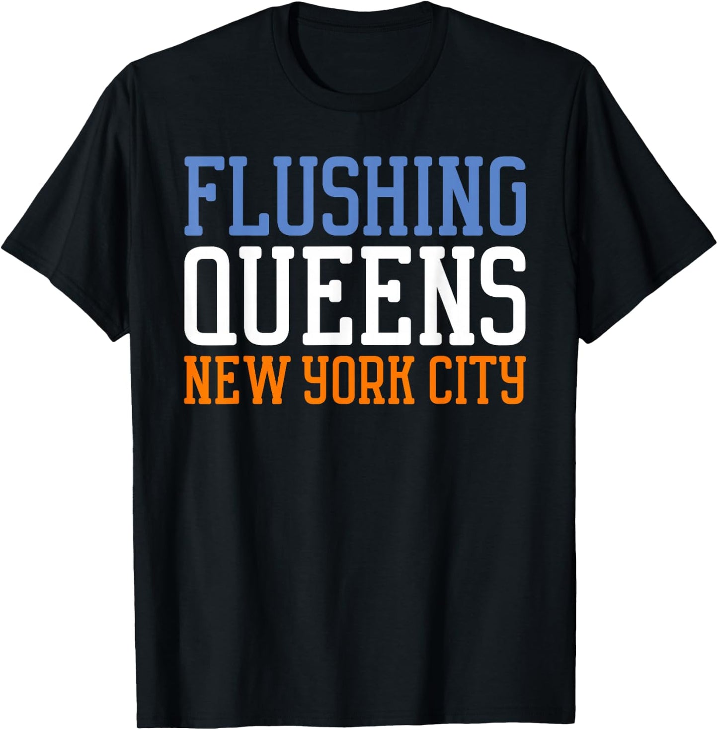 Flushing Queens New York NY T-Shirt - T-Shirt | Black