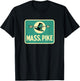 Mass Pike Road Sign Massachusetts Turnpike Route 90 T-Shirt - T-Shirt | Black