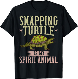 Snapping Turtle Alligator Pet Shell T-Shirt - T-Shirt | Black