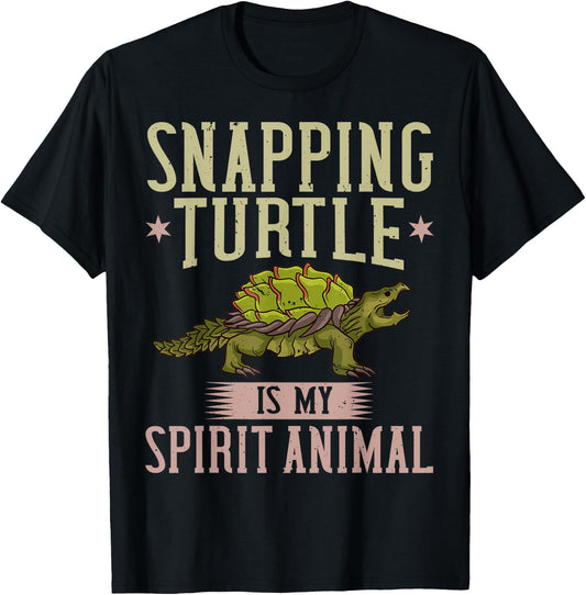 Snapping Turtle Alligator Pet Shell T-Shirt - T-Shirt | Black
