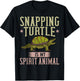 Snapping Turtle Alligator Pet Shell T-Shirt - T-Shirt | Black