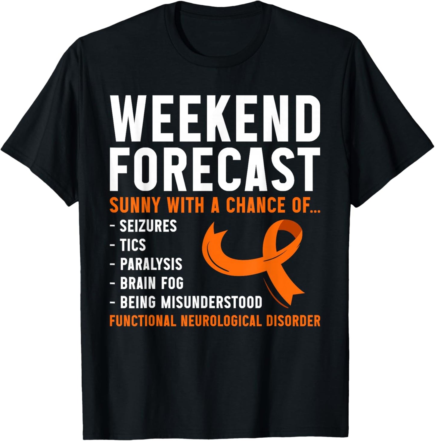 FND Awareness Functional Neurological Disorder T-Shirt - T-Shirt | Black