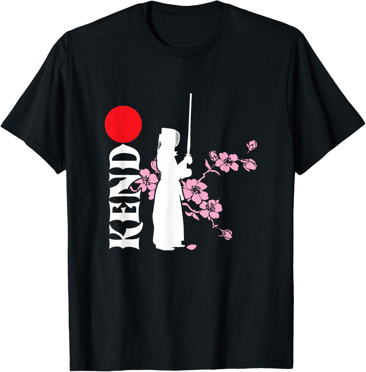 Kendo Fighter Japan Samurai Sinobi Japanese Martial Arts T-Shirt - T-Shirt | Black