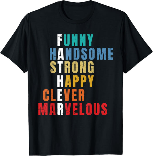 Father's Day Men Gift From Daughter Son Wife for Husband Dad T-Shirt - T-Shirt | Black
