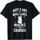 Horses And Cruises Gifts for Girls Women T-Shirt - T-Shirt | Black