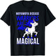 Moyamoya Disease Warrior Disorder Blood Vessel Unicorn T-Shirt - T-Shirt | Black