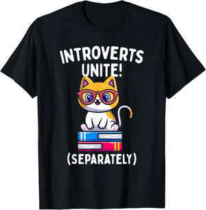 Introverts Unite Separately Ew People Introvert Antisocial T-Shirt - T-Shirt | Black