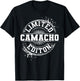 CAMACHO Funny Surname Family Tree Birthday Reunion Gift T-Shirt - T-Shirt | Black