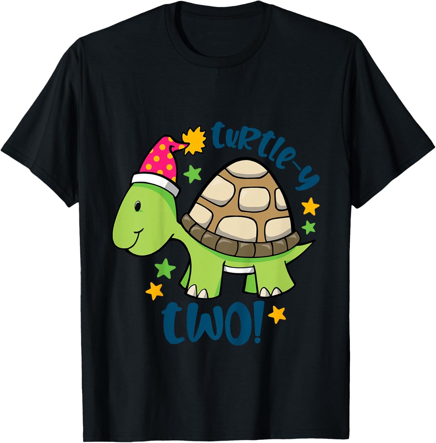 Kids Second Birthday 2nd Birthday Boy Turtley Two Turtle Lover T-Shirt - T-Shirt | Black