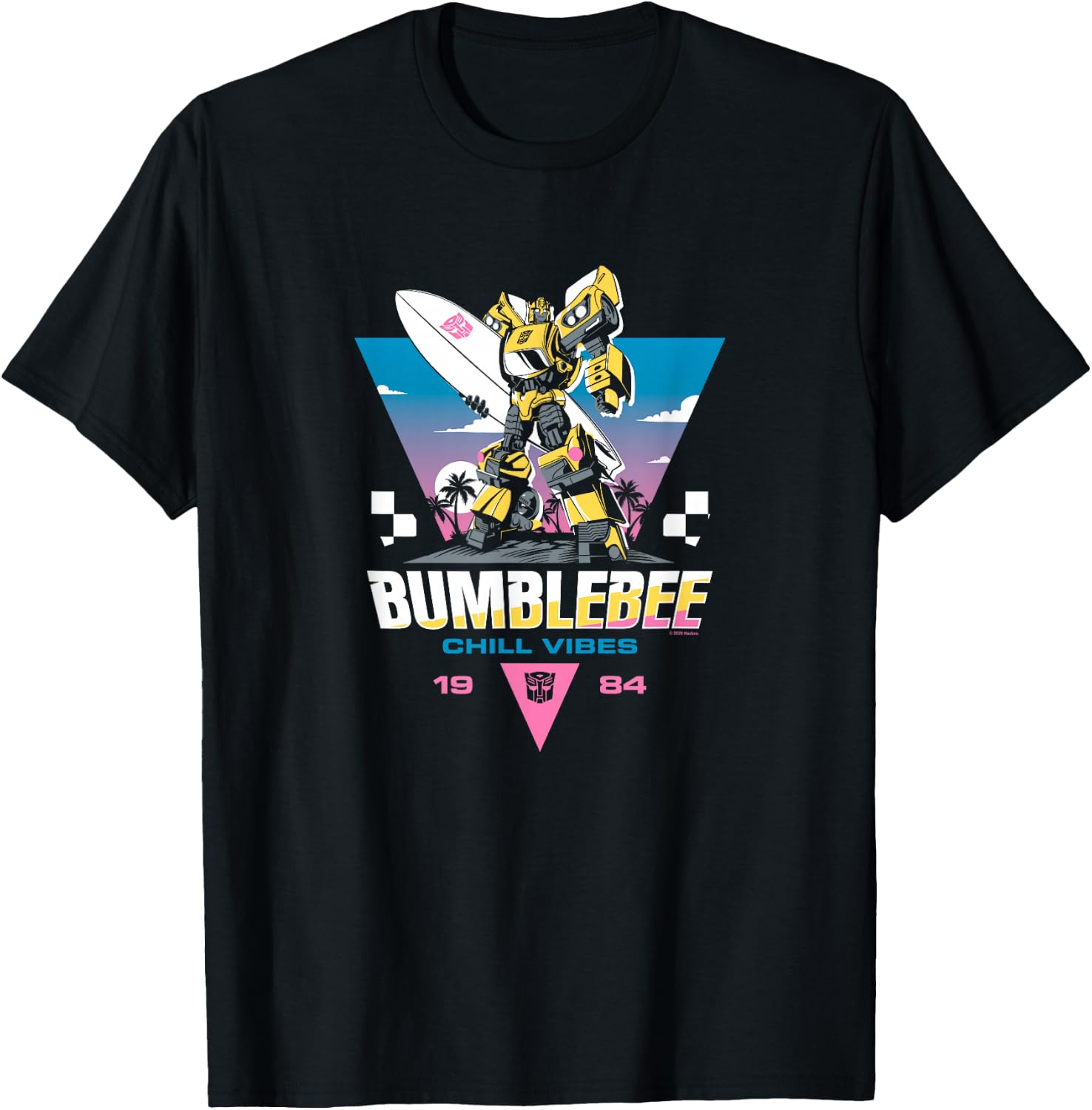 Transformers Bumblebee Chill Vibes Portrait T-Shirt - T-Shirt | Black