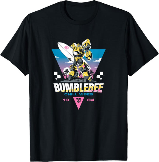Transformers Bumblebee Chill Vibes Portrait T-Shirt - T-Shirt | Black