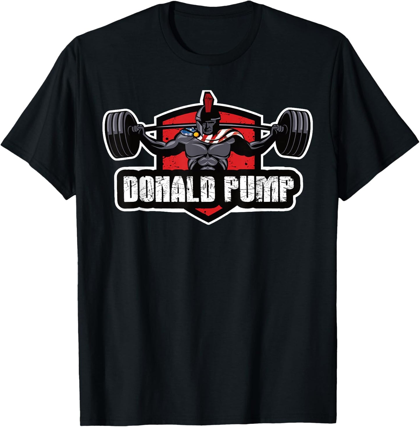 Donald Pump - Trump Weightlifting America 2020 T-Shirt - T-Shirt | Black