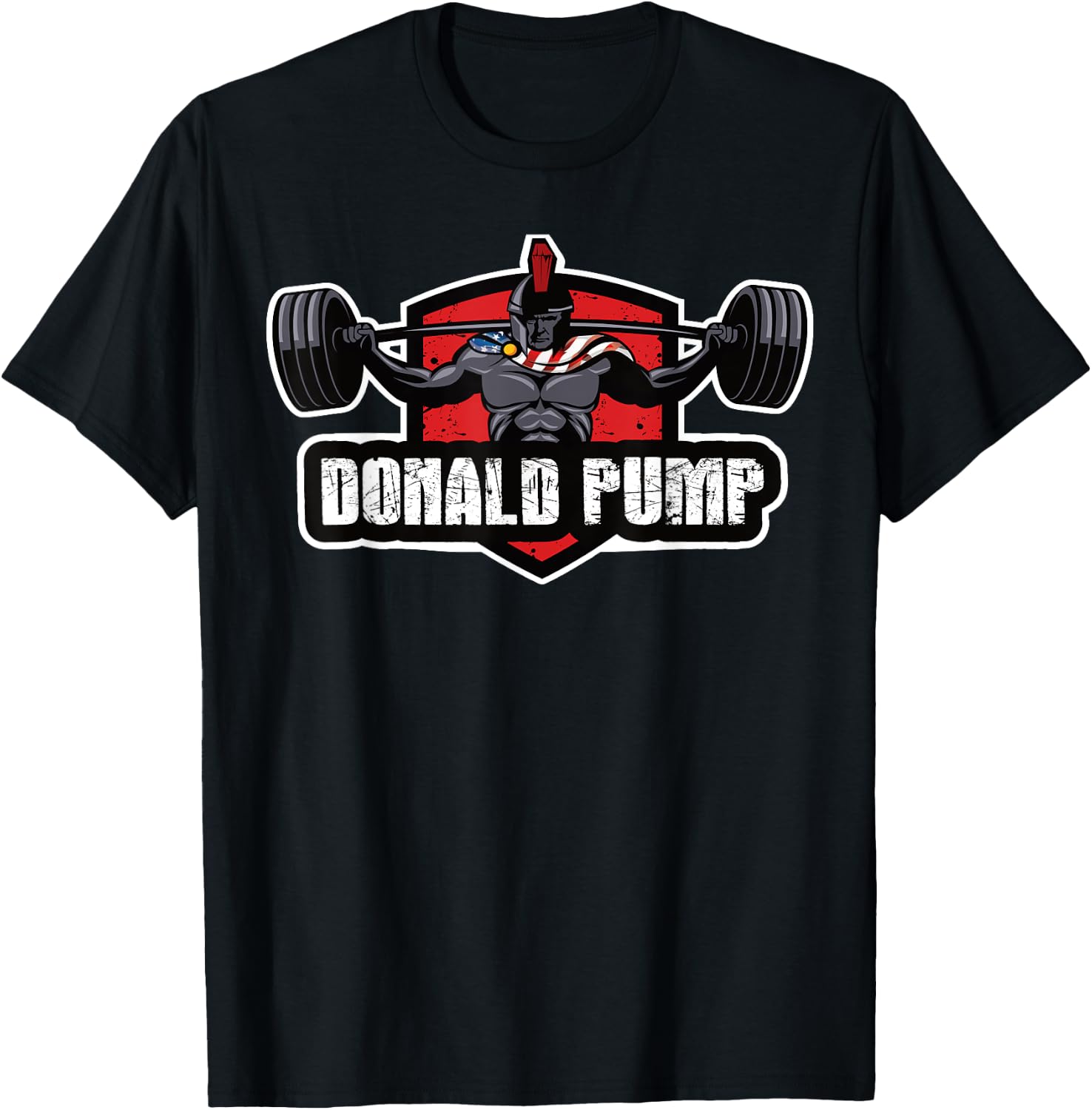 Donald Pump - Trump Weightlifting America 2020 T-Shirt - T-Shirt | Black