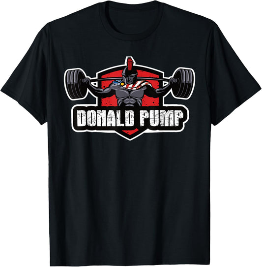 Donald Pump - Trump Weightlifting America 2020 T-Shirt - T-Shirt | Black