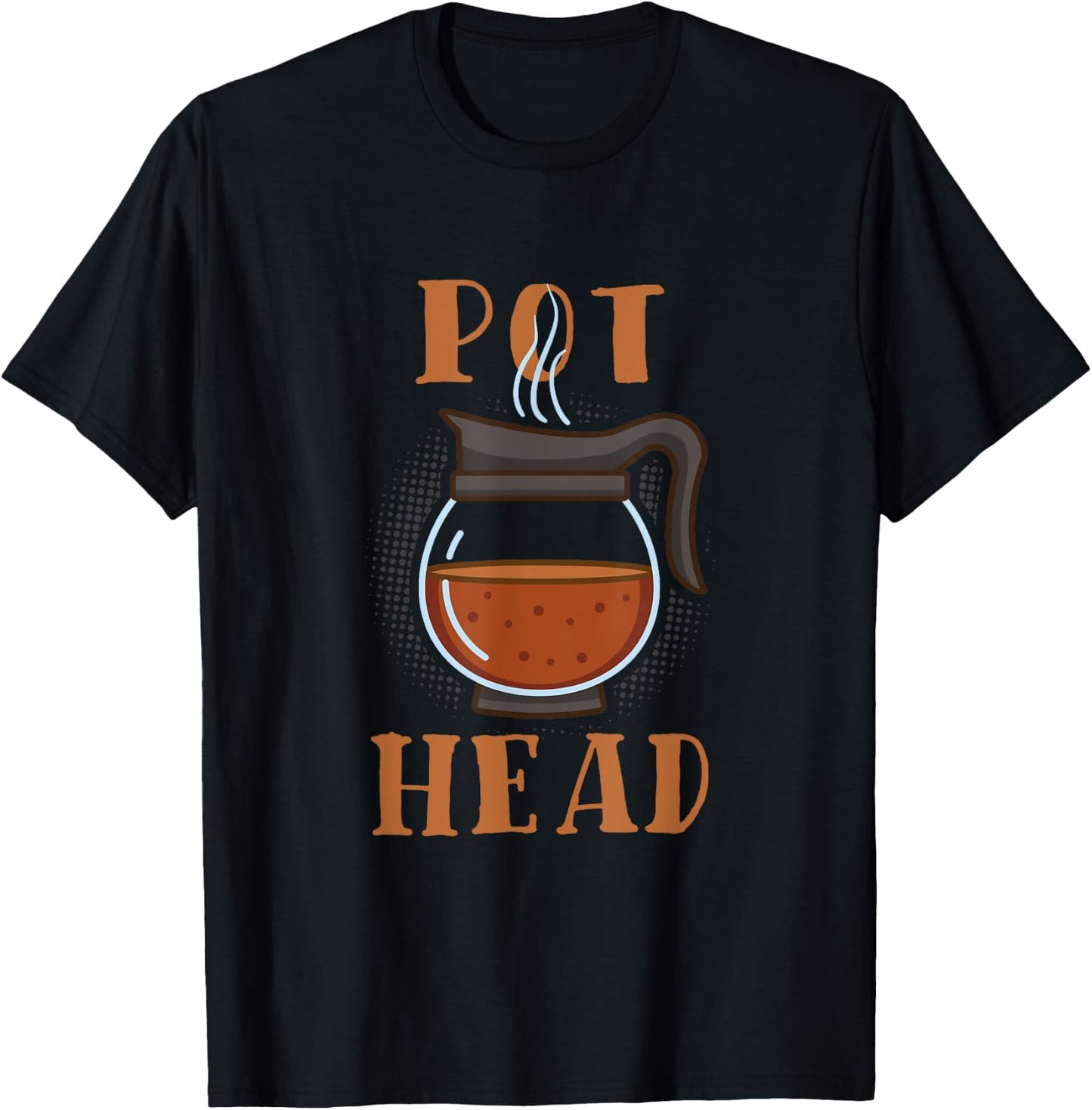 Pot Head Coffee Barista Gift T-Shirt - T-Shirt | Black
