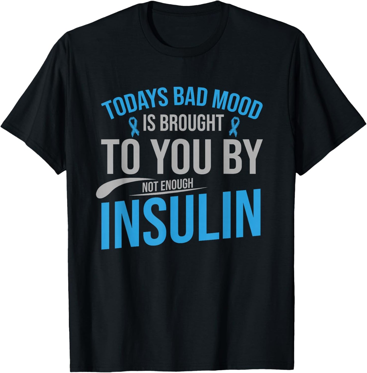 Diabetes Awareness Type 1 2 - Diabetic T1D T2D T-Shirt - T-Shirt | Black