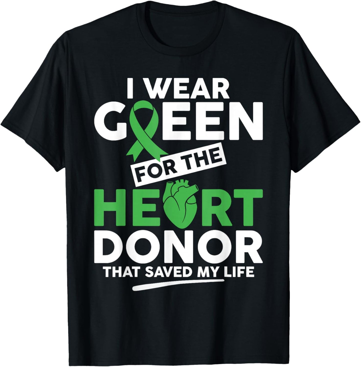 Heart Transplant Survivor Living Heart Donor Organ Donor T-Shirt - T-Shirt | Black