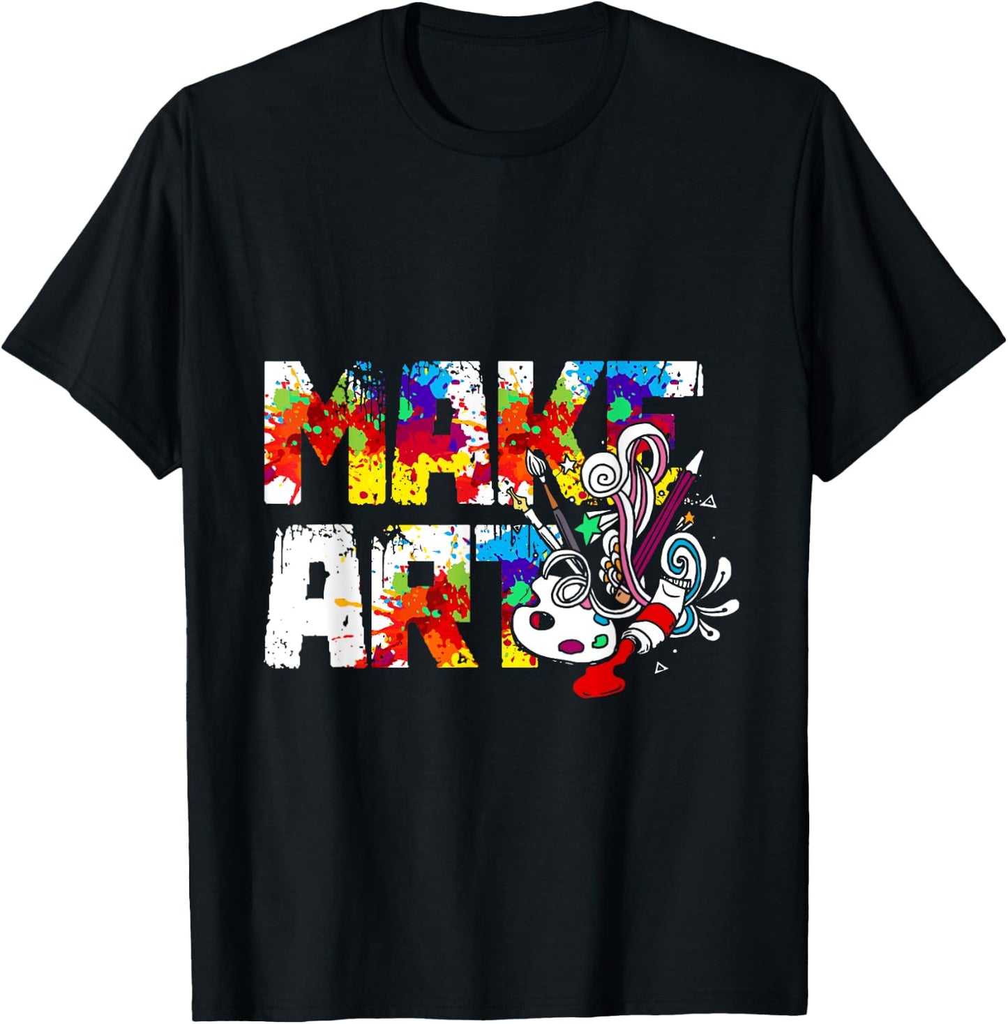 Make Art T-Shirt - T-Shirt | Black