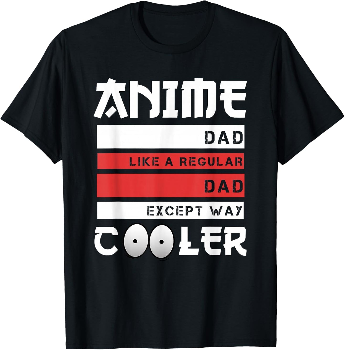 Anime Dad Funny Father's Day Cute Japanese Anime Dad Otaku T-Shirt - T-Shirt | Black