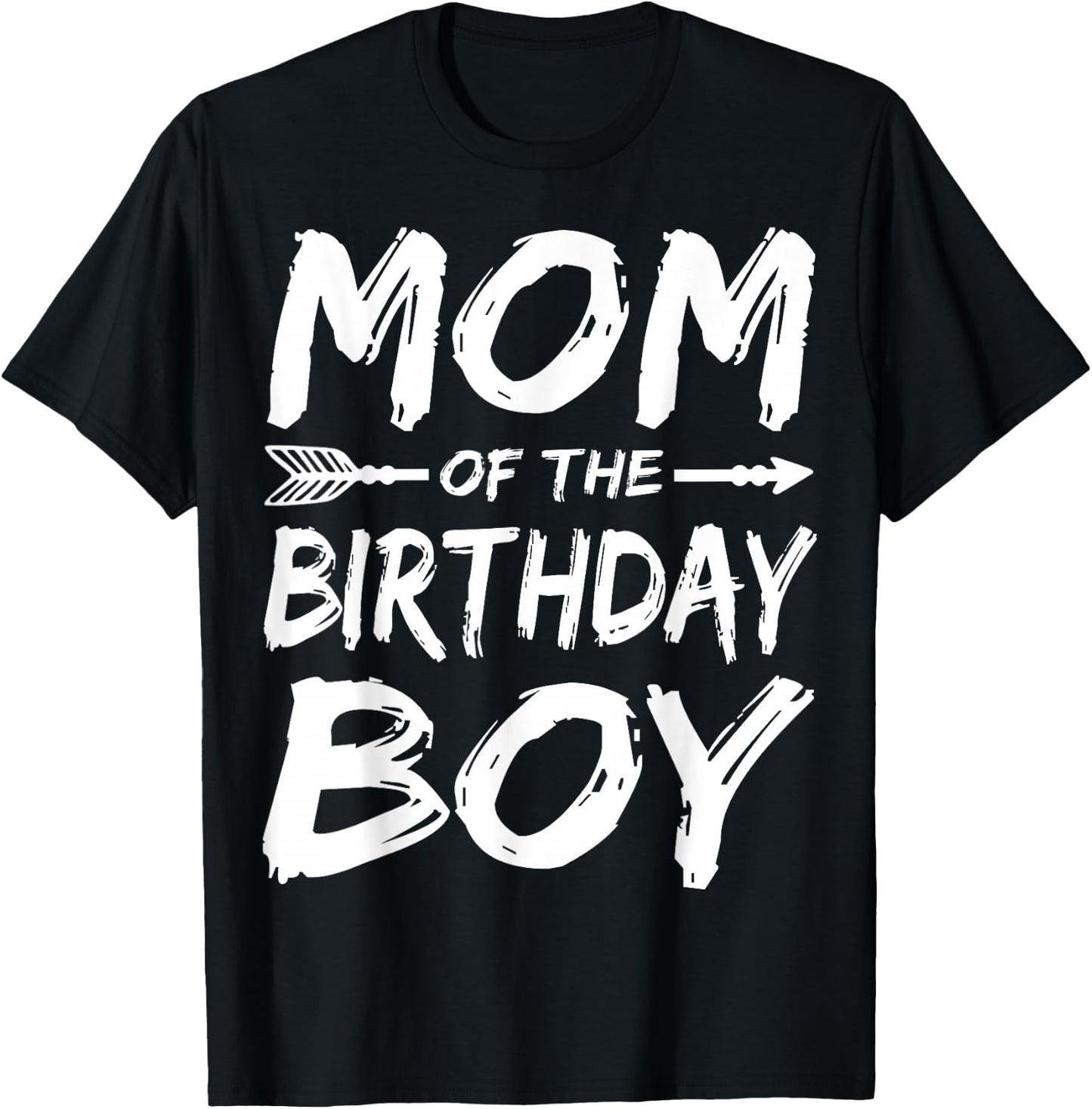 Mom of the birthday boy matching family party T-Shirt - T-Shirt | Black