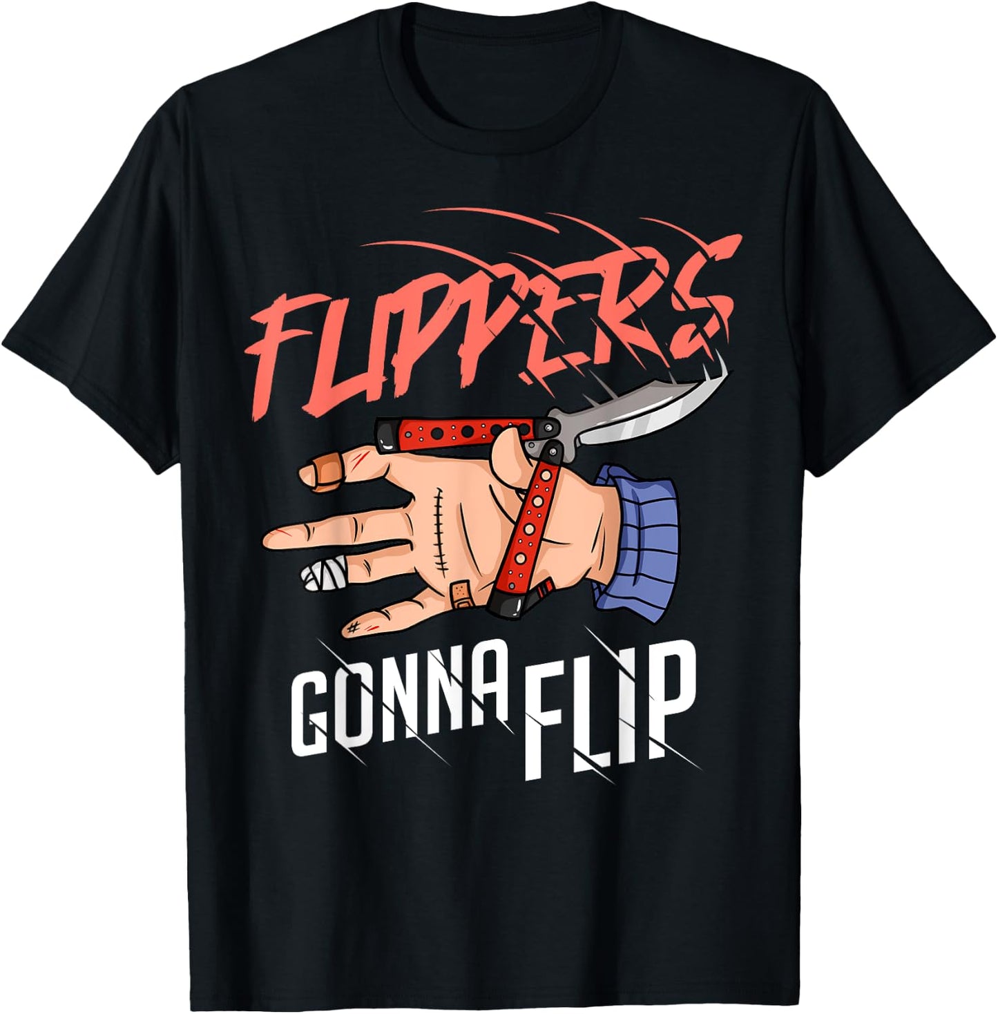 Balisong Flipping Butterfly Knife Training T-Shirt - T-Shirt | Black