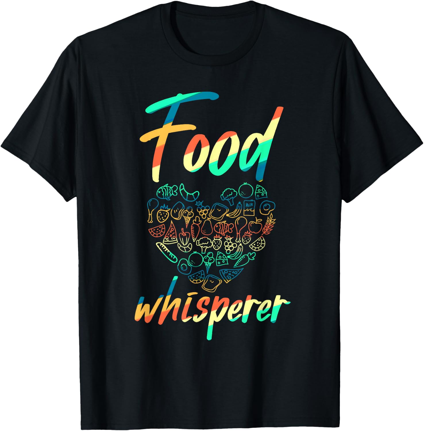 Food Whisperer Shirt Funny Registered Dietitian Nutritionist T-Shirt - T-Shirt | Black