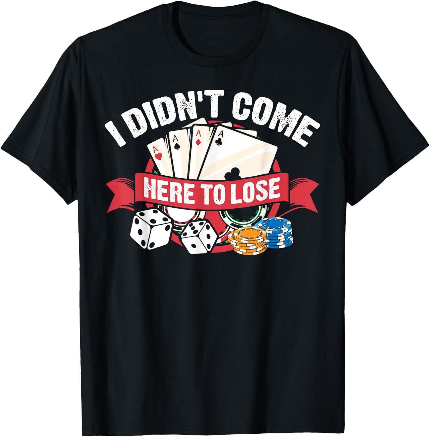 Funny Poker Gift Women Poker Player Cool Card Game T-Shirt - T-Shirt | Black