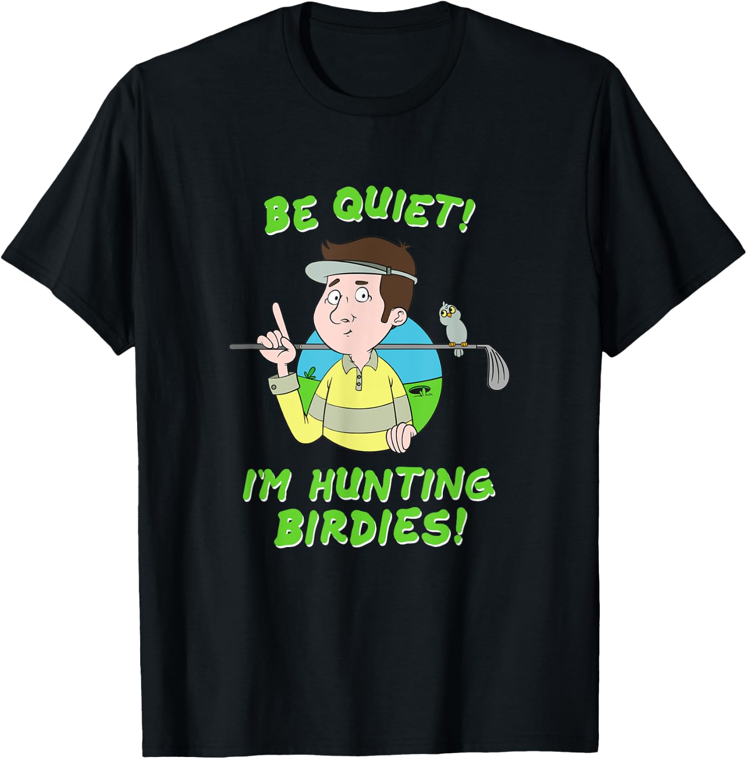 Birdie Golf Golf Equipment Golf Course Bird for Tournament T-Shirt - T-Shirt | Black