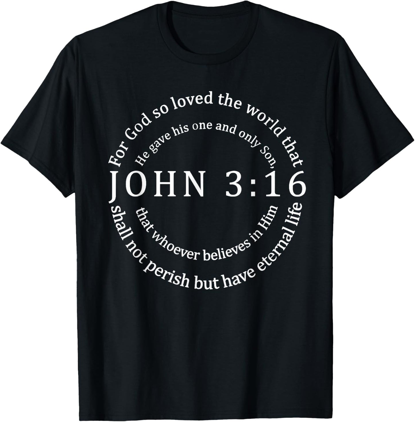 John 3:16 T-Shirt - T-Shirt | Black