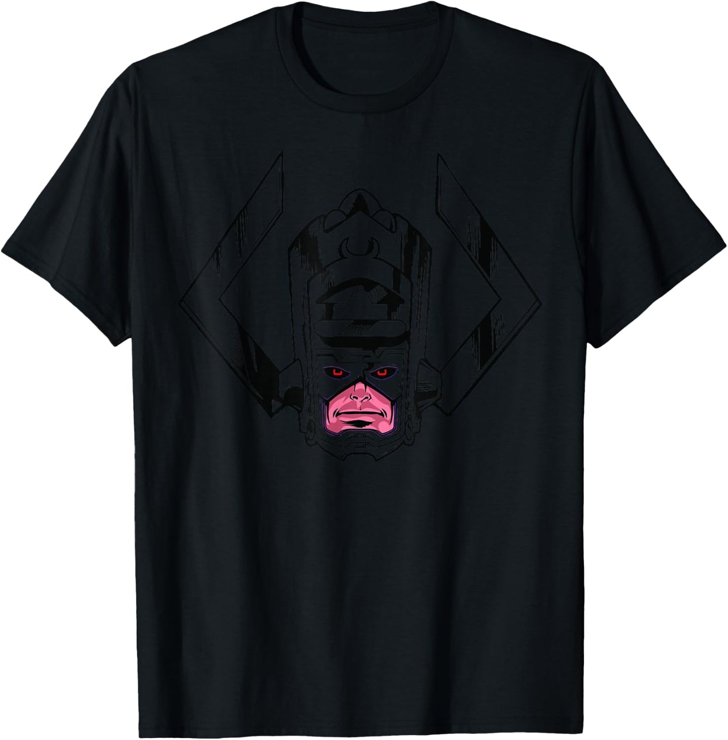 Marvel Fantastic Four Galactus Big Face Outline T-Shirt - T-Shirt | Black