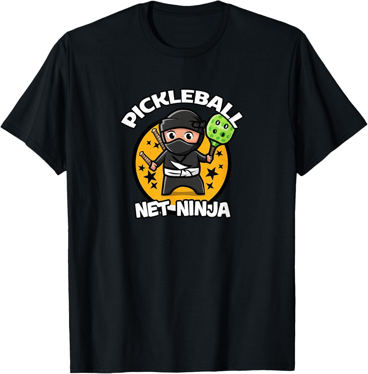 Net Ninja - for Pickleball Players T-Shirt - T-Shirt | Black