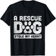 A Rescue Dog Stole My Heart Rescued T-Shirt - T-Shirt | Black