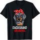 Dachshund Grandma Weenie Dog Lover Funny Weiner Dog T-Shirt - T-Shirt | Black